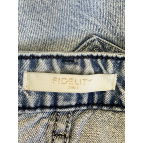Fidelity Denim Kelli High Full Rise Size 30 Cayman Blue Ankle Length Jeans - Picture 5 of 9